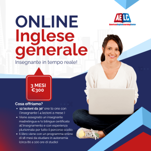 Corso individuale 3 mesi monosettimanale - durata lezione 30'